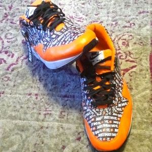 Nike air max orange and black